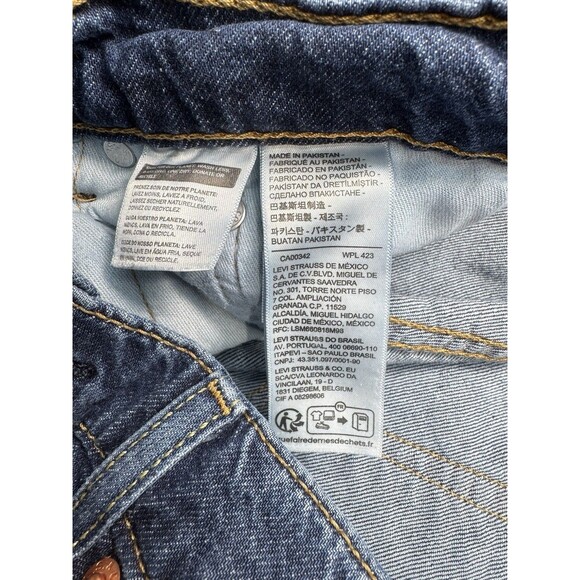 Levis 505 Regular Straight Leg Jeans Mens 36x32 Blue Denim Stretch Medium Wash - Picture 4 of 11